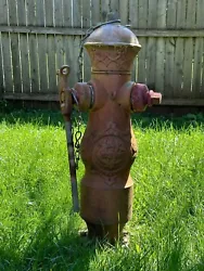 Antique fire hydrant by Chapman Valve Mfg., Co., from their List 82 series, featuring the 