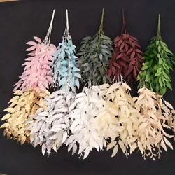 1 bunch simulated willow leaves. Color:As the picture shown. Material:Silk,Plastic.