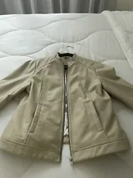 Soia Kyo womens leather jacket off white size Medium. Pre ownedGood condition. Only worn a few time Ask questions...