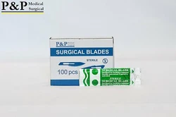 100 Disposable Surgical Scalpel Blades Sterile High Grade Carbon Steel 2.1% 10xx Individually Foil WrappedSize 15....