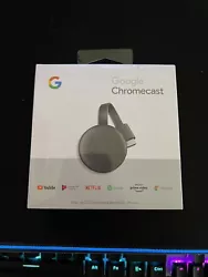 Google Chromecast (3rd Generation) - Charcoal.
