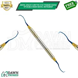 Gracey 11/12 is for use on anterior teeth. Dental gracey curettes double ended titanium coated tip for supragingival &...