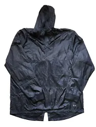 Under Armour Mens XXL Black Sportstyle Long Line Anorak Windbreaker Jacket   Was $110  Pre-Owned  Very good conditions