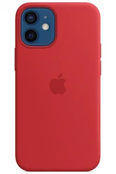 Coque en silicone MagSafe pour iPhone 12 mini - (PRODUCT)RED Coque en silicone,Dotée daimants,Permet la recharge sans...
