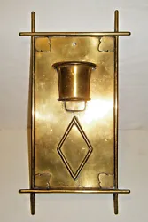 BEAUTIFUL SIMPLE ARTS AND CRAFTS GILDED BRASS WATER FONT ( 1 3/8