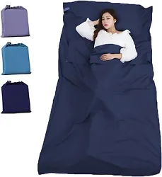 PORTABLE TO CARRY: This lightweight and compact sleeping sack sheets is foldable, and the size after folding is 19x20cm...