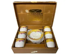 Yamasen Gold Collection 24CT Gold Plated Fine Porcelain Set Of 12 Pcs.