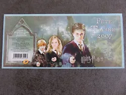 Bloc de timbres Harry Potter.