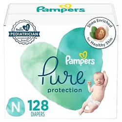 •Pampers Pure Protection diapers are crafted with thoughtfully chosen materials for dry and healthy skin •Absorbent...