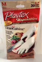 NEW - 2008 Playtex Clean Cuisine Food Prep - (30) Disposable Gloves.