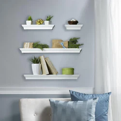 Made Of Mdf Wood with a Classic White Finish. This Set Of Shelves Will Hang Flush Against The Wall. Each Shelf Features...