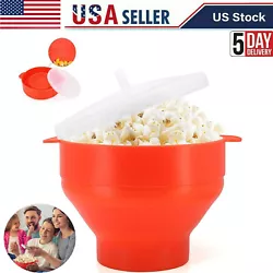 EASY TO USE: This silicone microwavable popcorn popper is simple to use, clean, and put away. HANDLES: Put down those...