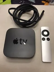 Apple TV 3rd Gen HD Media Streamer A1469 w/ Remote Control & Power Cord.