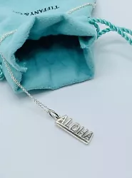 FREE SHIPPING!RARE Tiffany & Co. sterling silver Aloha pendant necklace, 18” chainThe pictures are of the actual...