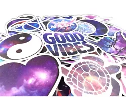 100 PCS Cute vsco Galaxy Laptop Stickers Vinyl Laptop Luggage Decals Dope Hydroflask Macbook. 100 PCS stickers....
