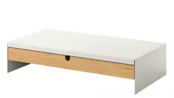 Max load for the desk riser is 40lbs. This monitor stand has a clean, simple style combined with natural bamboo that...