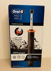 Oral-B Pro 3 3000 Brosse à Dents Électrique rotative - Noir pure clean braun.