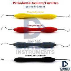 Micro Sickle Scaler is Used to Removing Plaque and Supragingival Calculus from the Tight Proximal Tooth...