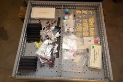 15 drawer cabinet loaded with Bosch Rexroth aluminum framing hardware and various fittings. (Inv.39890). Not What You...