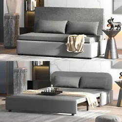 【Modern Design】Convertible sofa can easy to pull it out to as an sofa bed! No more worrying about your friends not...