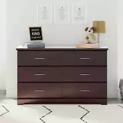 The Storkcraft Brookside 6-Drawer Double Dresser is the perfect addition to any nursery or bedroom, with its modern...