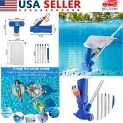 The pool jet vacuum cleaner is suitable for cleaning swimming pool, spa, pond and fountain, etc. The pool jet vacuum...