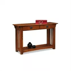 A mission style classic for your entry way or behind your sofa. Add the matching mission end tables and coffee table...