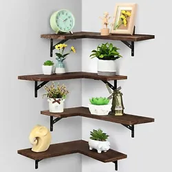 【Space Saver Floating Shelves】: You can make full use of the blank corners and turnings in your room to increase...