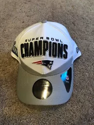 New England Patriots Super Bowl LIII Locker Room Hat. Adult Adjustable Fit. New