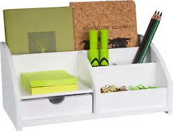 Included Components Desk Organizer. Material Bamboo. Complete & Beautifully crafted desktop office organizer for all...