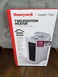 NEW Honeywell Heater + Fan Two Position Heater Model #HHF250.