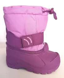 Cat & Jack girls purple winter snow boots.