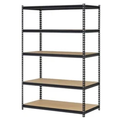 The racks modular design allows the unit to be assembled vertically as a single shelving unit or horizontally for a...