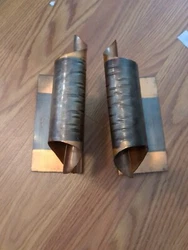 ANTIQUE ARTS & CRAFTS HAND HAMMERED COPPER BOOKENDS CRAFTSMAN STUDIOS CA 183.