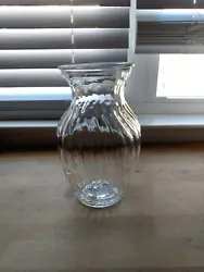 Heavy glass vase.  8