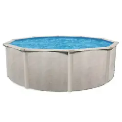 Do-it-yourself with the easy to assemble above ground pool. Type Above Ground Pool. Model Phoenix. Wall color: Marble...