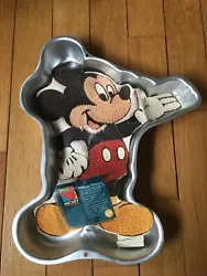 Disney Mickey Mouse Full Body Cake Pan ~ WILTON. Instructions are old and were folded.  Condition is 
