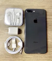 iPhone 8 Plus Space Gray 64GB Unlocked Works for Any CarrierCleanEverything works Perfectly New Headphones, and Charger...