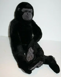 Condition: Adorable Black and Gray Faced Monkey! With Sticky Hook and Loop Velcro on Hands and Feet for Hanging. Plush...