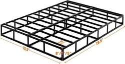 Sturdy square steel slats can support heavier deluxe Mattress and also easily withstand the pressure of 4 to 6 people...