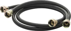 These rubber washing machine hoses are ideal for quick and easy setup of your washer. Compatible with most washing...