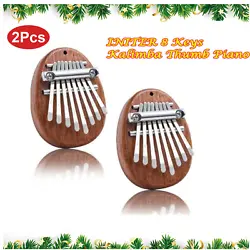 🎵Thumb piano sound quality: The sound of Mini Kalimba is clear and natural. 2 8 Keys Kalimba Thumb Piano....