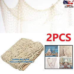 1 x Fish Net(Natural) OR 2 x Fish Net(Natural) only net not include shell. - Materials: cotton. - Color: Natural.