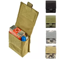 1 Tactical Molle Pouch Waist Bag. 3 The pouch has a hook and loop fastener design which can be opened and closed...