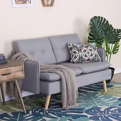 This sofa is 52”W x 21.5”D x33”H. You will love how much your space can transform with the simple addition of...