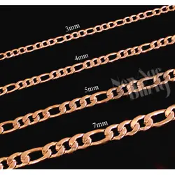 : Width: 3/4/5/7mm. These elegant chains are handcrafted in Rose Gold Plated Stainless Steel. Solid and heavy feel....