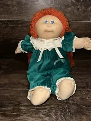 Vintage Cabbage Patch Kids Doll Red Hair Pajamas Appalachian Artworks 1983 KT 1. Some discoloration son hands and face....