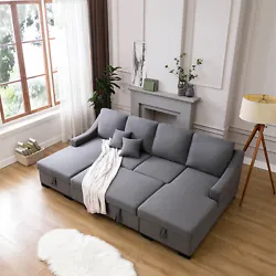 It goes from a sofa sectional to a full-size sleeper with minimal effort. Adopted a classic modern design. this large...