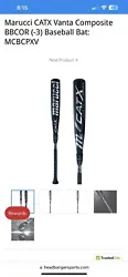 2024 Marucci CATX Vanta Composite BBCOR (-3) Baseball Bat: MCBCPXV. Condition is New. Shipped with USPS Priority Mail....