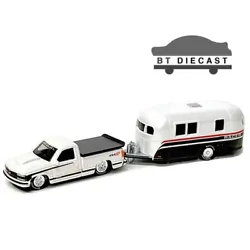 Made By : MAISTO. TOW & GO 1993 CHEVROLET 454 SS PICK UP TRUCK with CAMPER TRAILER 1/64. Color : WHITE. We will do our...